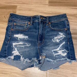 Women’s super high-rise shortie denim shorts size 4